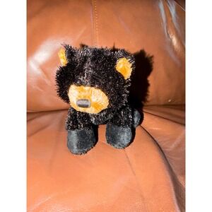 No code Ganz Lil Kinz Black Bear Plush Toy Stuffed Animal Sparkle Shimmer
